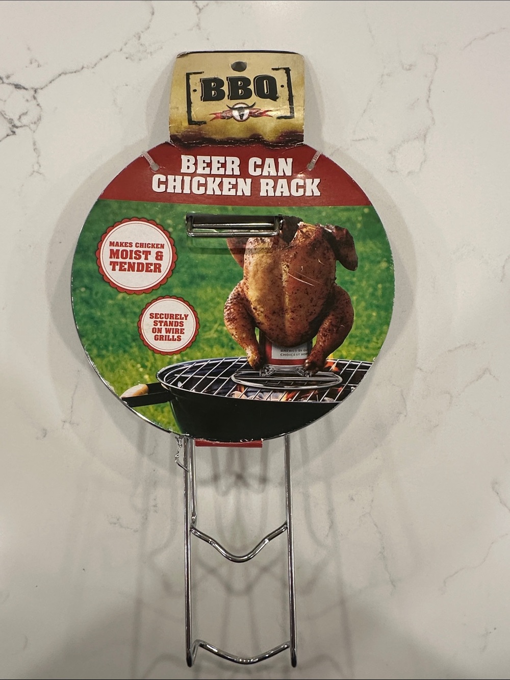NWT Beer Can Chicken Rack Grill Stand